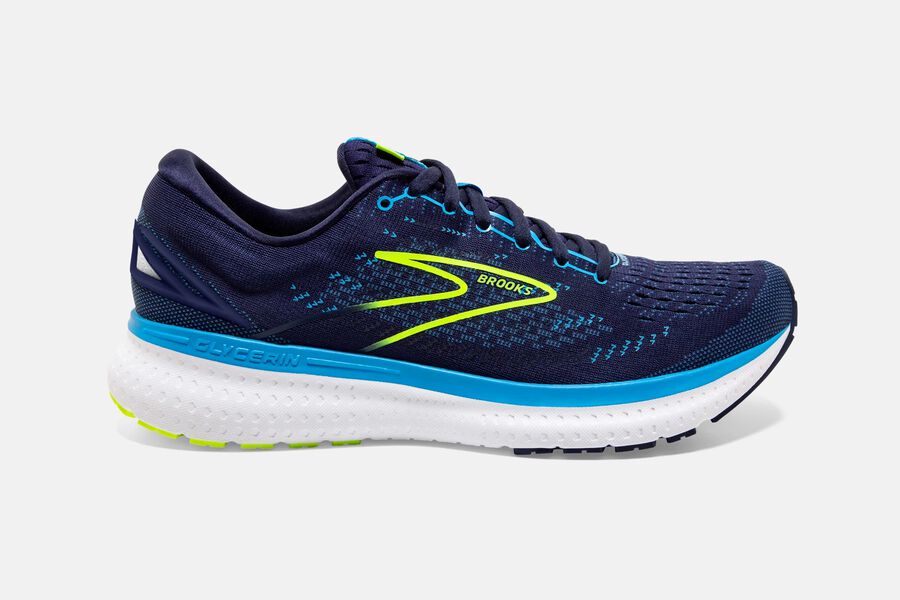 Brooks Running Shoes - Glycerin 19 Road Mens - Navy/Blue - KFU-310457